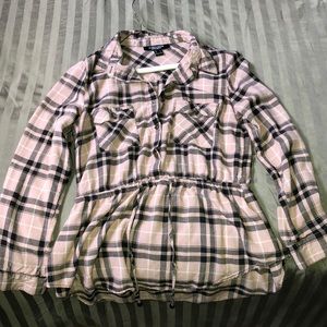 Long sleeve plaid shirt